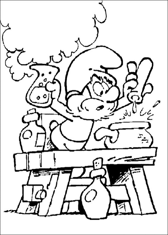 Smerfy kolorowanki